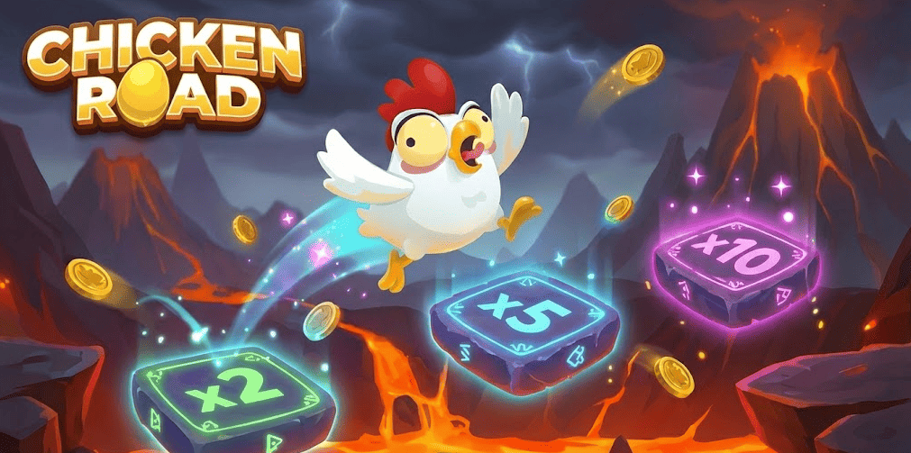 Gallina evitando peligros en Chicken Road